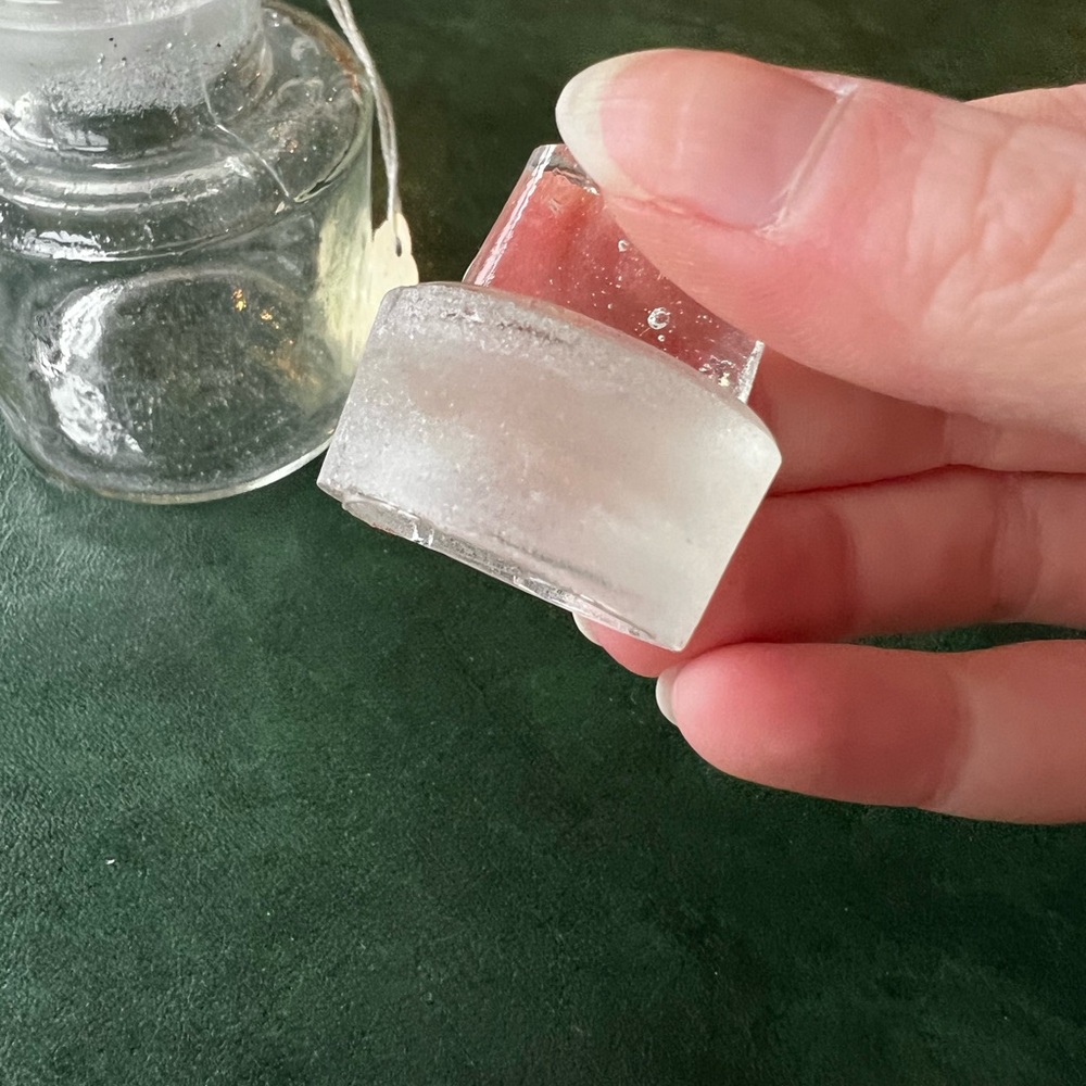 Antique Vintage Clear Glass Apothecary Bottle - Picture 5 of 5